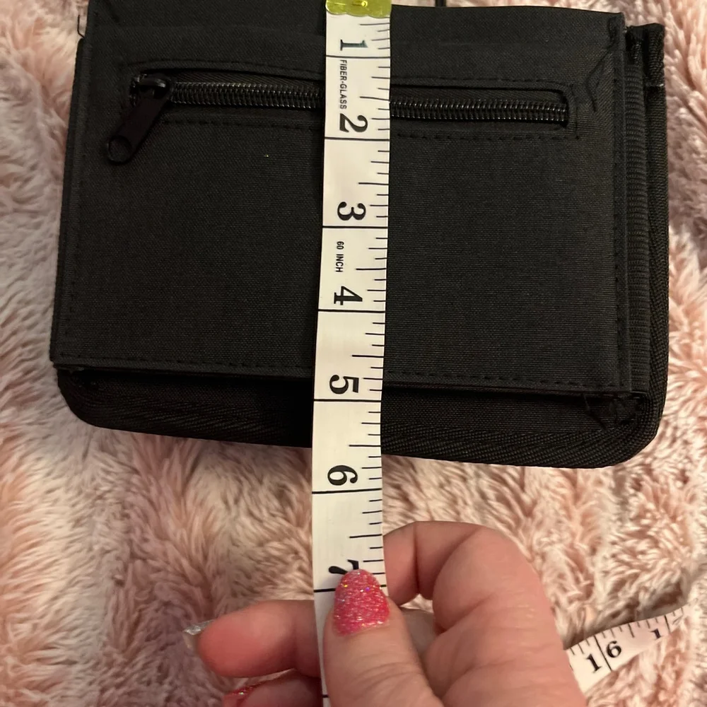 Travel Luggage Handle Organizer Black Cup Holder Zipper Pocket